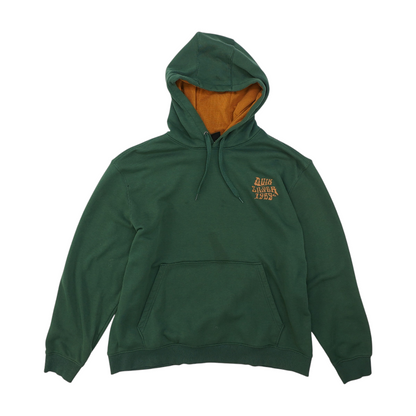Green Solid Hoodie Pullover