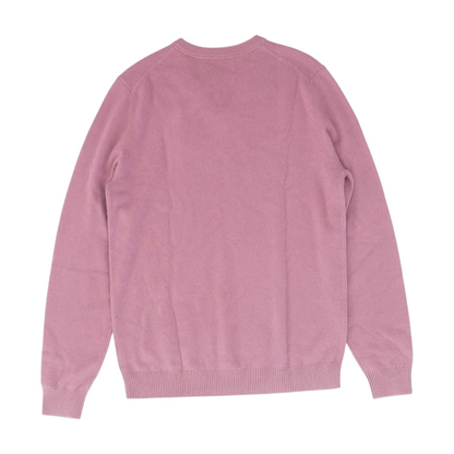 Purple Solid Pullover Sweater