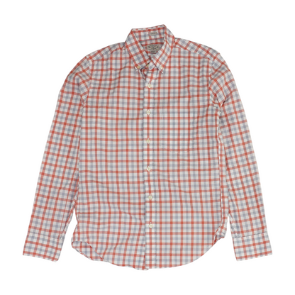 White Check Long Sleeve Button Down