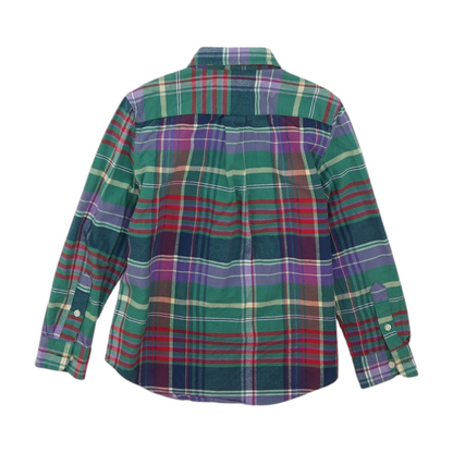 Green Plaid Flannel Button Down