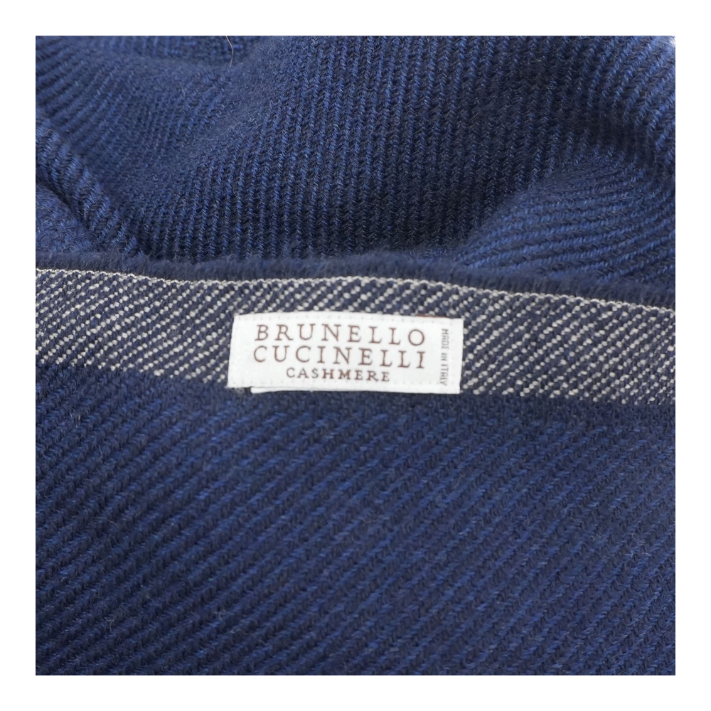 Navy Striped Scarf
