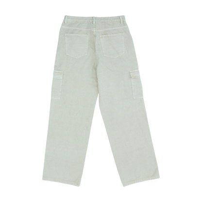 Tan Wide Leg Jeans