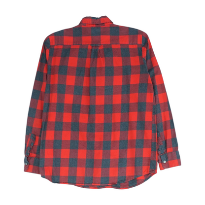 Red Check Button Down