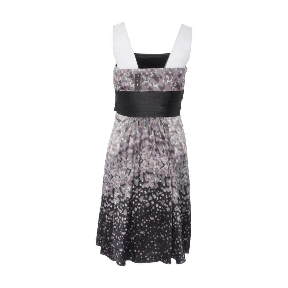 Gray Print Mini Dress
