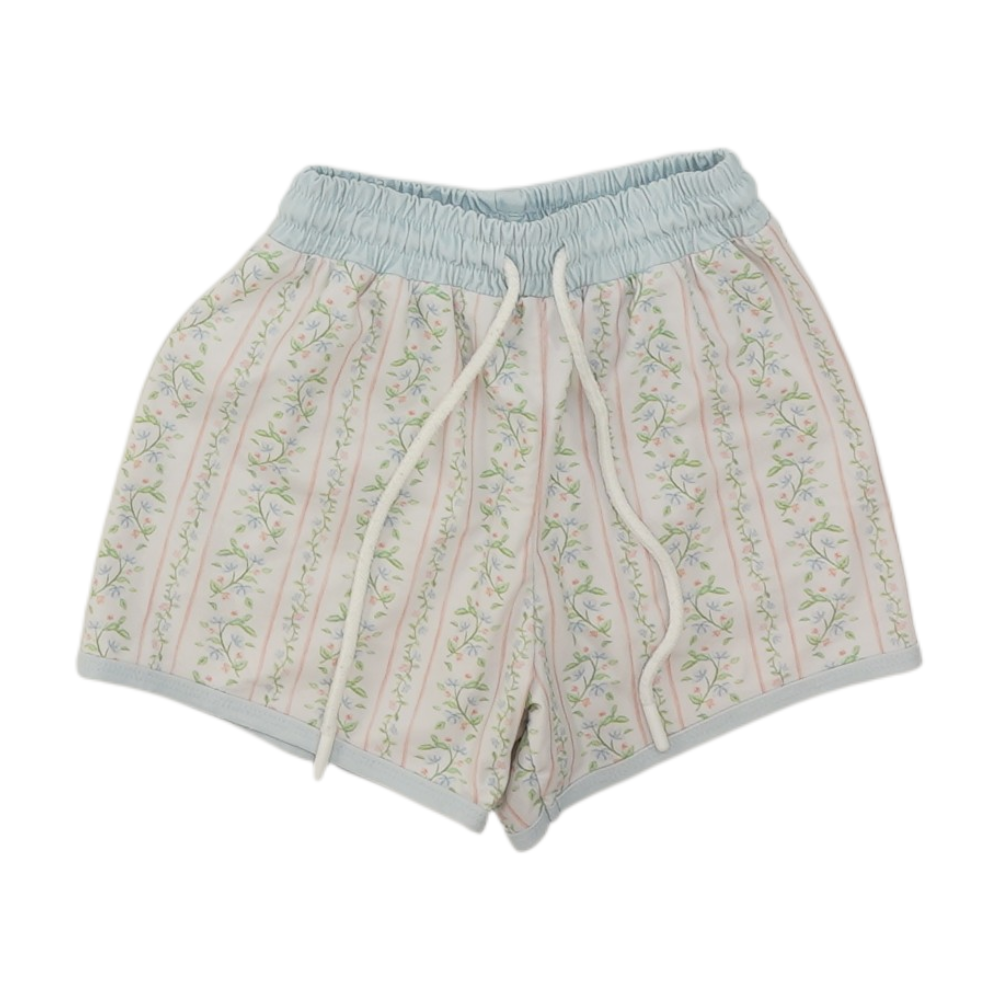 White Floral Swim Bottom