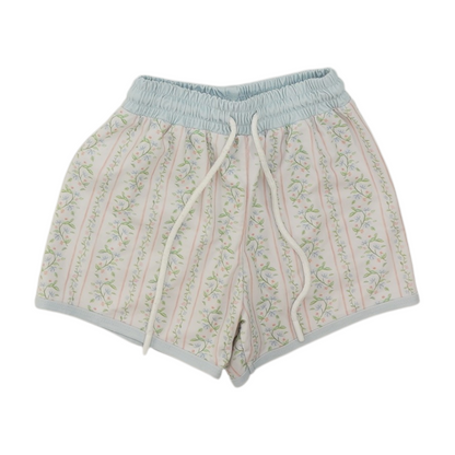 White Floral Swim Bottom