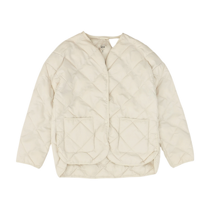 Beige Solid Jacket