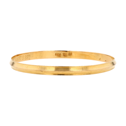 22K Yellow Gold Bangle Bracelet