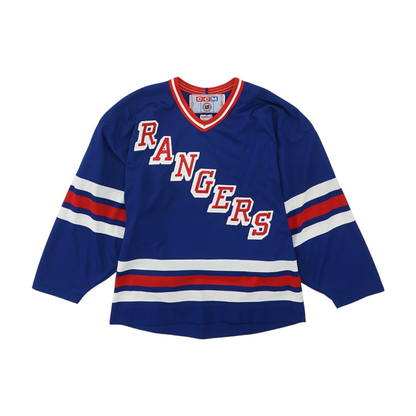 Vintage Men's Blue New York Rangers Long Sleeve Jersey
