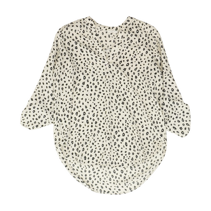 Beige Animal Print Blouse