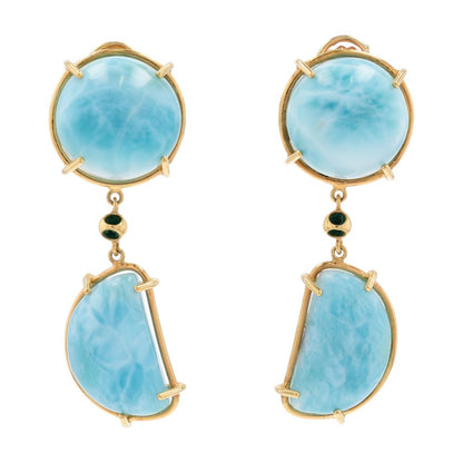 Sterling Silver Cauni Larimar Dangle Earrings
