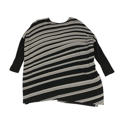 Black Striped Long Sleeve Blouse