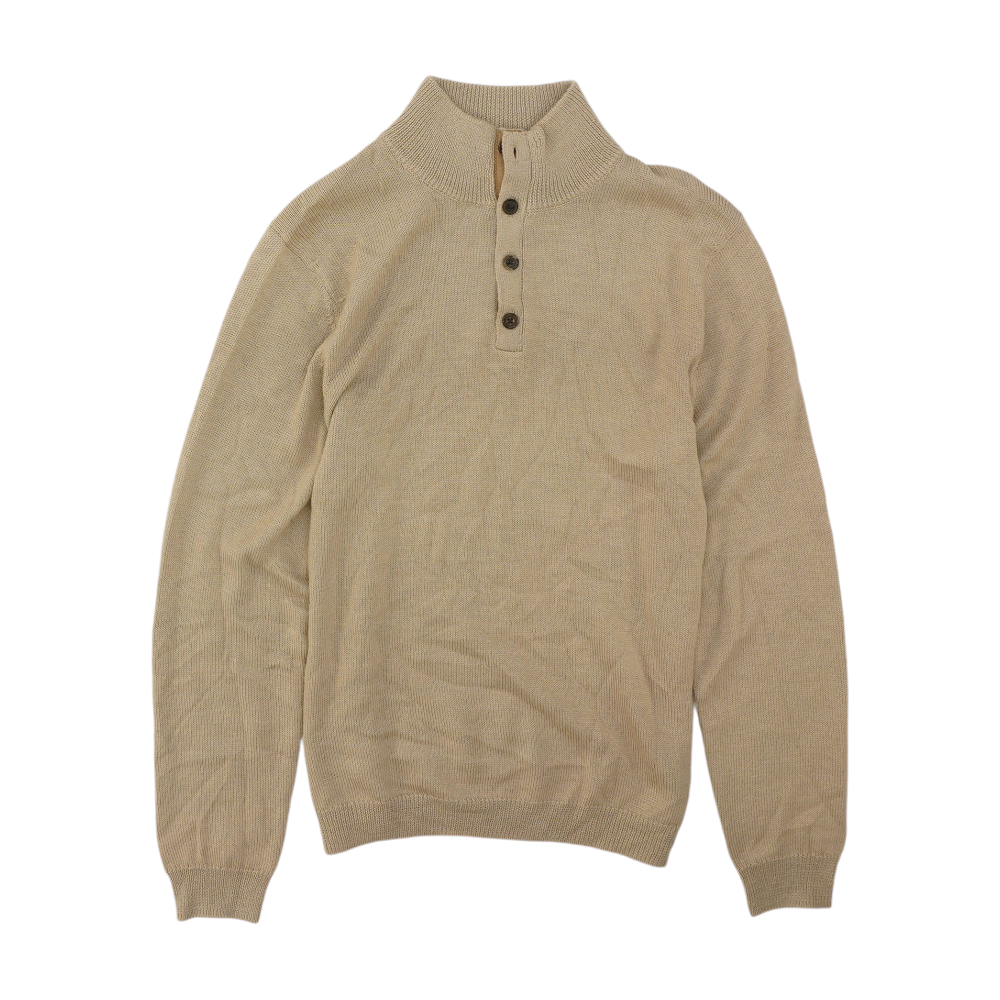 Tan Solid Pullover Sweater