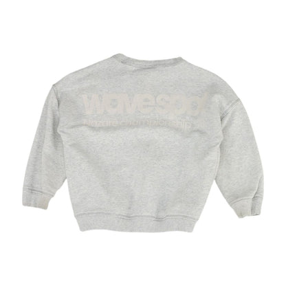 Gray Solid Sweatshirt