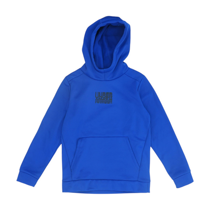 Blue Graphic Hoodie Pullover