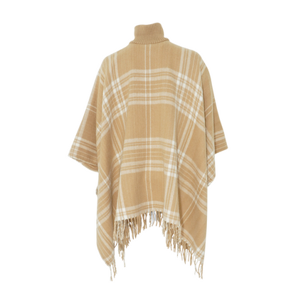Brown Plaid Cardigan Sweater