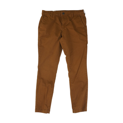 Brown Solid Skinny Jeans