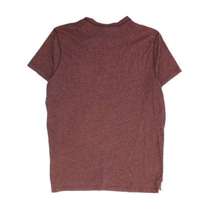 Red Solid Henley T-Shirt