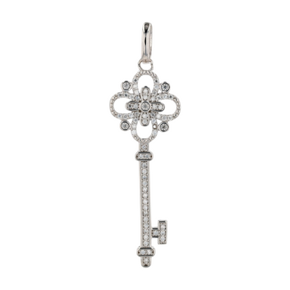 5/8 ctw Sterling Silver Moissanite Pendant