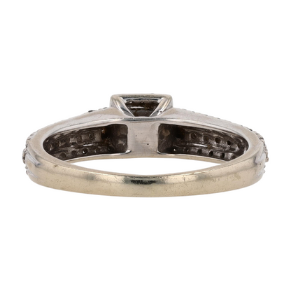 1/6 ctw 14K White Gold Diamond Engagement Ring