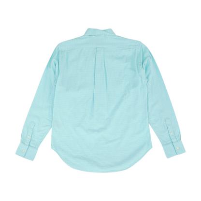 Blue Check Long Sleeve Button Down