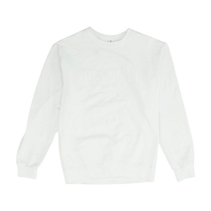 White Graphic Sweatshirt Pullover