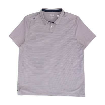 Red Striped Short Sleeve Polo