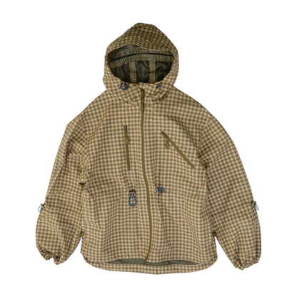 Khaki Check Rain Jacket