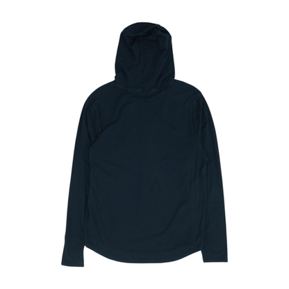 Black Solid Hoodie Pullover