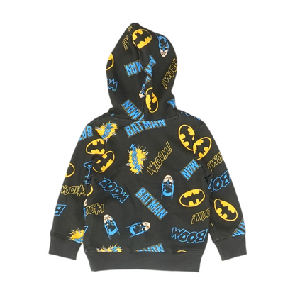 Black Graphic Hoodie Pullover