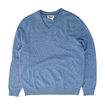 Blue Solid Pullover Sweater