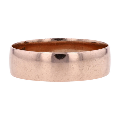 10K Rose Gold Band Ring