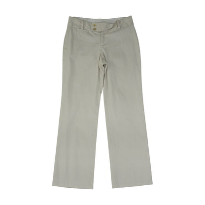 Beige Chino Straight Pants