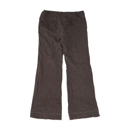 White Striped Casual Pants