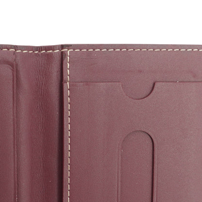 Burgundy Saint-Marc Card Wallet in Goyardine Canvas & Vauzelles Calfskin