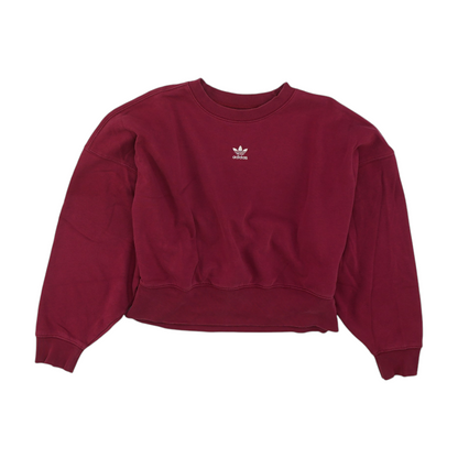 Magenta Solid Sweatshirt Pullover