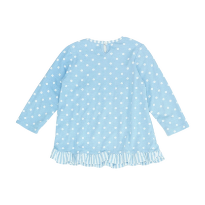 Blue Polka Dot T-Shirt