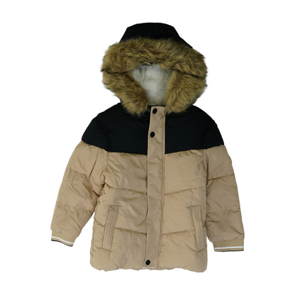 Tan Color Block Jacket