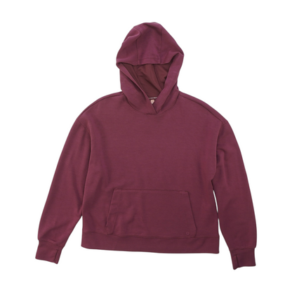 Mauve Solid Hoodie Pullover