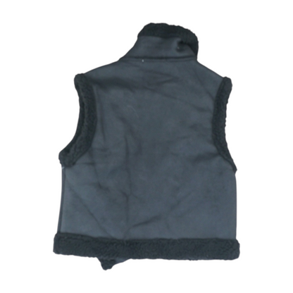 Black Solid Casual Vest