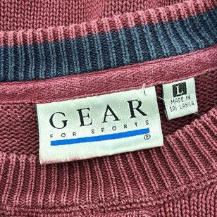 Vintage Maroon Solid Pullover Sweater
