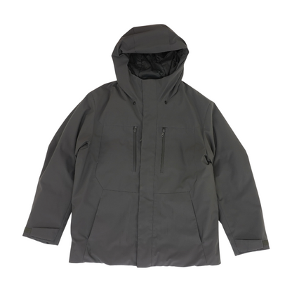 Gray Solid Rain Jacket