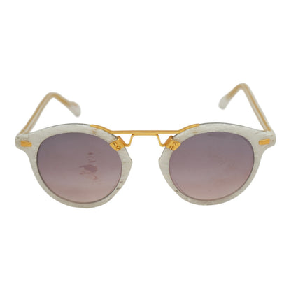 White St. Louis Round Sunglasses