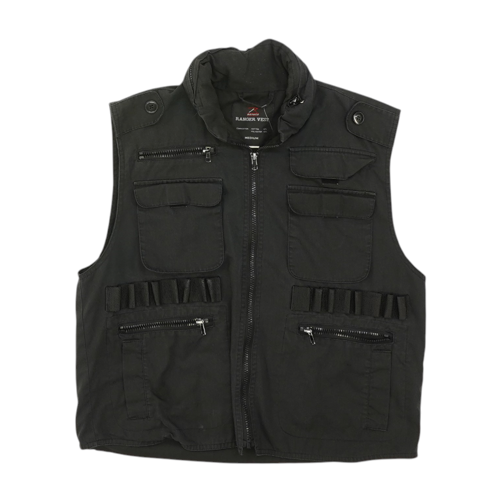 Black Solid Vest