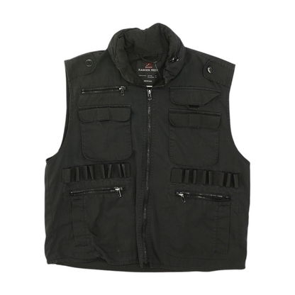 Black Solid Vest
