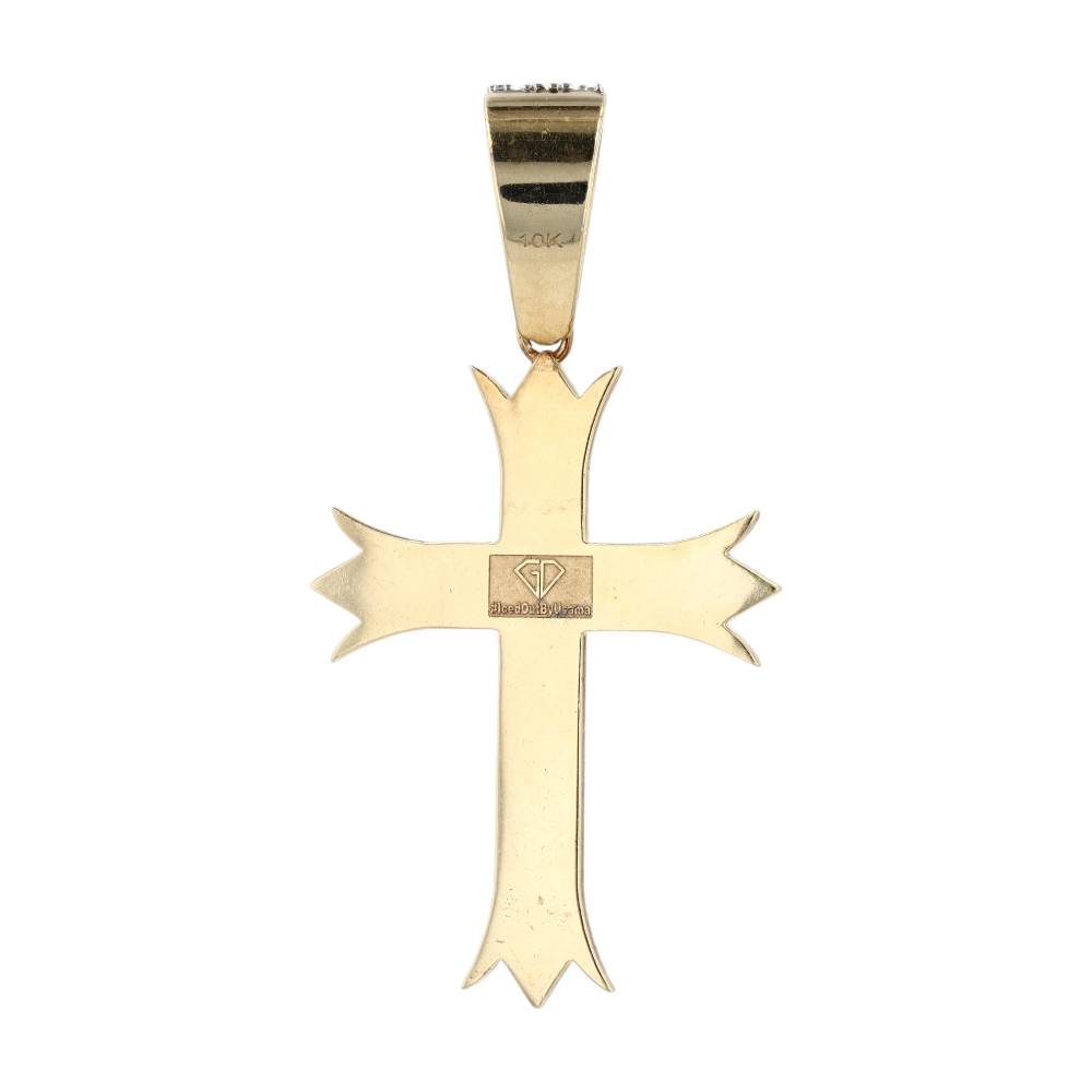 2 ctw 10K Two-Tone Gold Diamond Pendant