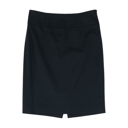 Black Solid Mini Skirt