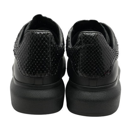 Black Leather Lace-Ups