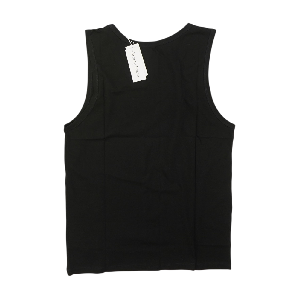 Black Solid Casual Tank
