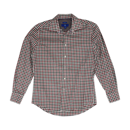 Red Check Long Sleeve Button Down